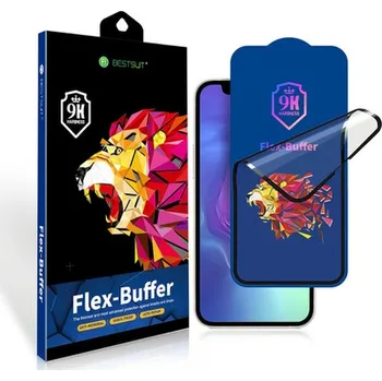 Bestsuit Flex-Buffer Hybrid Glass 5D with antibacterial Biomaster coating pro Apple iPhone 13 mini , černé 5903396130199