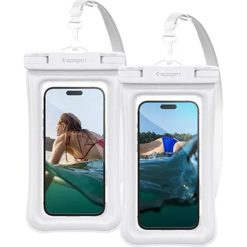 Pouzdro na mobilní telefon Spigen Aqua Shield Floating voděodolné pouzdro A610 2 Pack bílé, ACS06017