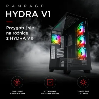 PC skříň Rampage Hydra V1 černá