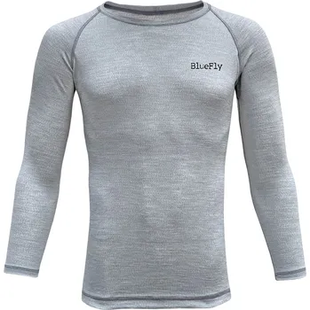 Pánské tričko Funkční tričko Blue Fly Merino Long Sleeve grey|XL