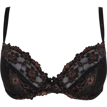 Podprsenka Antonela Diorella luxusní podprsenka s krajkou květovaná 9785 75C černá