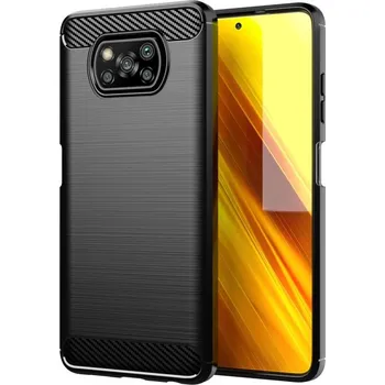 Pouzdro na mobilní telefon Pouzdro Forcell Carbon Case pro XIAOMI POCO X3 , černé