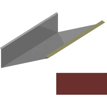 Střecha Lemování ke komínu vrchní RS416V-75 SP&nbsp;25 RAL 3009 cihlově hnědá