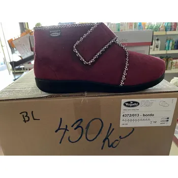 Dámská zdravotní obuv Bačkory dámské vysoké na suchý zip Rogallo Barva: Bordó, Velikost: 42