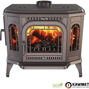 Krbová kamna KAWMET P7 LB - 10,5 kW ECO s varnými plotnami levé boční dveře