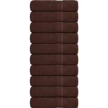 Utěrka Ručníky FROGN 10 ks hnědé 100x150 cm 360 g/m² IM_136766