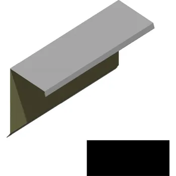 Ukončení pultové střechy RS360S-60 SP 25 2N156 černá