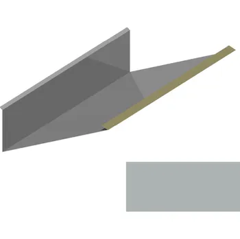 Střecha Lemování ke komínu vrchní RS416V-75 SP&nbsp;25 RAL 9007 tmavě stříbrná