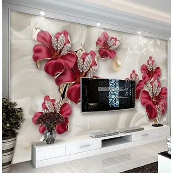 Fototapeta Solution Media 3D tapeta - Květy a šperky MU1858 6 - Samolepící tapeta - 380-450g/m2