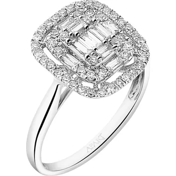 Prsten Prsten z bílého zlata s diamanty - 0,49 ct - ryzost 585 - 181.240