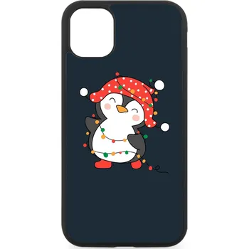 Náhradní kryt pro mobilní telefon Kryt na mobil iPhone happy pinguin iPhone: 16 Pro Max