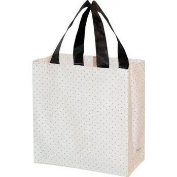 Taška lamino 10l Tečky bílá