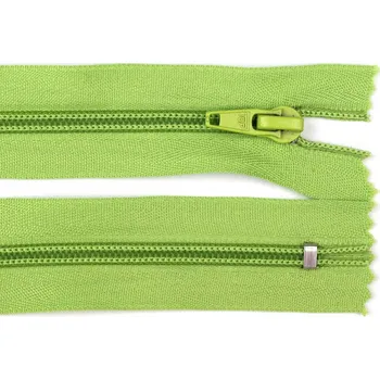 Zip Spirálový zip No 5 délka 45 cm bundový POL - zelená sv.
