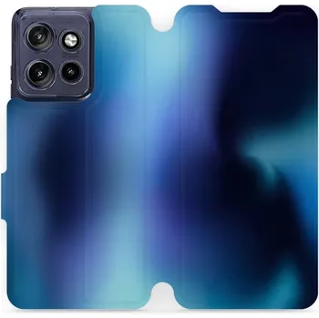 Telefonní příslušenství Flipové pouzdro Mobiwear - Motorola Edge 50 Neo - VP68S Modrý odstín (Knížkové flip pouzdro, obal, kryt na mobil Motorola Edge 50 Neo - VP68S Modrý odstín, materiál Umělá kůže + TPU - ochrana 360°, stojánek, silikonová vanička, magnetické zavírání)