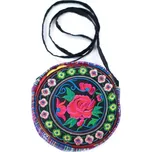 Vyšívaná kulatá taška přes rameno