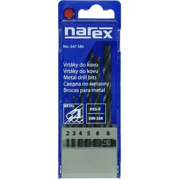 Vrták Sada vrtáků do kovu HSS-R NAREX 6-SET METAL HSS