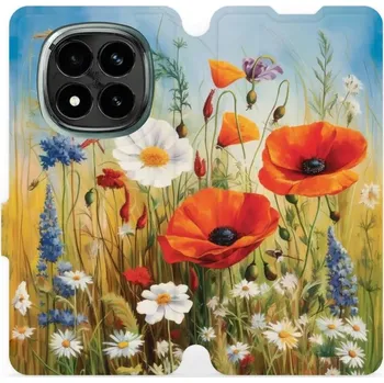 Pouzdro na mobilní telefon Flipové pouzdro Mobiwear - Xiaomi Redmi Note 14 Pro Plus 5G - VP43S Letní louka (Knížkové flip pouzdro, obal, kryt na mobil Xiaomi Redmi Note 14 Pro Plus 5G - VP43S Letní louka, materiál Umělá kůže + TPU - ochrana 360°, stojánek, silikonová vanička,)