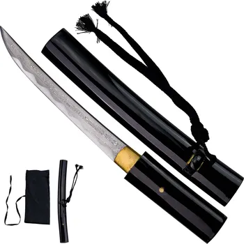 Šerm AF Samurajské damaškové tanto "KURO ARASHI"