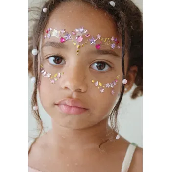 Karnevalová maska Konges Slojd Nalepovací drahokamová maska Blush Konges Sløjd Face Jewels