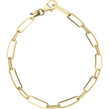 Náramek Zlatý náramek - paper clip - AP539-9104