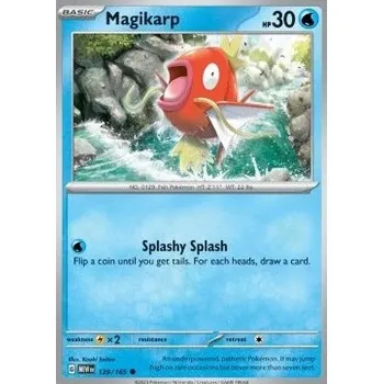 Sběratelská karetní hra The Pokémon Company Pokémon TCG: MEW 129/165 Magikarp - 151 REVERSE HOLO