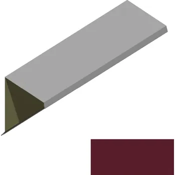 Ukončení pultové střechy RS312S-60 SP 25 RAL 3005 vínová