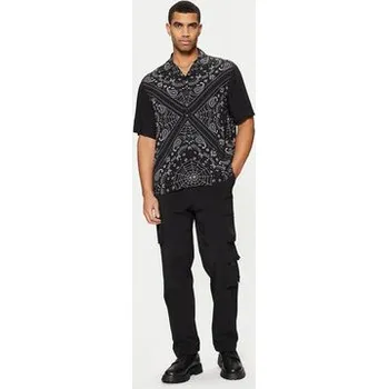 Dámská košile HUGO Košile Espino 50534252 Černá Oversize XS