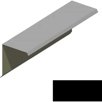 Ukončení pultové střechy RS312S-75 SP 25 2N156 černá