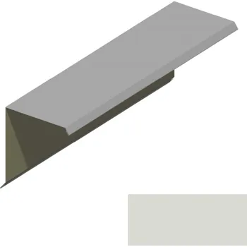 Ukončení pultové střechy RS312S-75 SP 25 RAL 9002 šedobílá