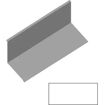 Střešní lemovaní Lemování ke zdi rovnoběžné s okapem RS250S-135 SP 25 RAL 9010 bílá