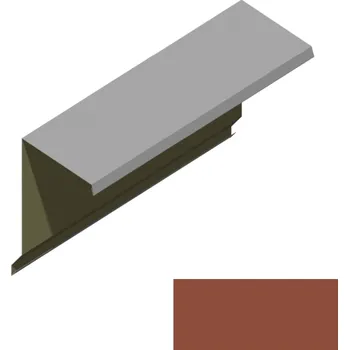 Ukončení pultové střechy RS360A-60 SP 25 s okapnicí 2M604 cihlová