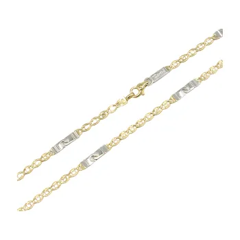 Řetízek Zlatý řetízek bicolor PATTIC AU 585/1000 5,40 gr BA550502-50