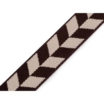 Popruh šíře 38 mm, barva 2 hnědá