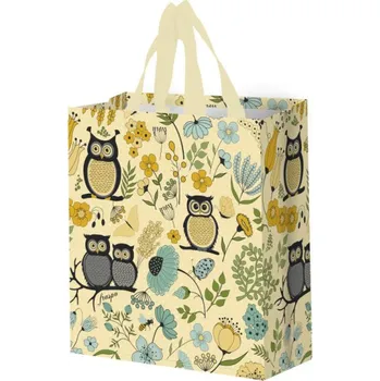 Nákupní taška Taška lamino 14l SOVY krémová