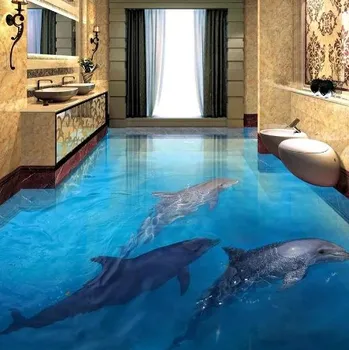 Fototapeta Solution Media 3D tapeta na podlahu - Delfíni MU3791