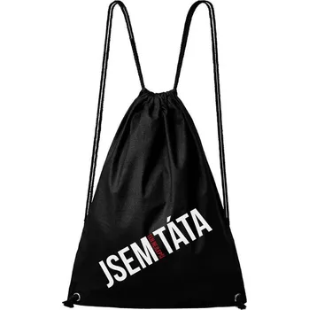 Městský batoh DOBRÝ TRIKO Bavlněný batoh s potiskem Nejlepší táta Barva: Černá