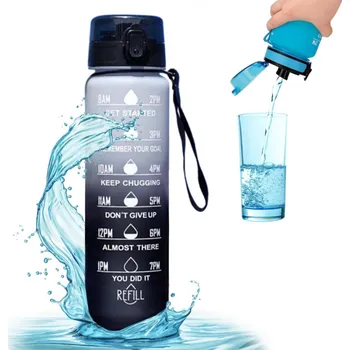 Household Sportovní láhev na vodu DRINK-FIT 1000 ml / černá