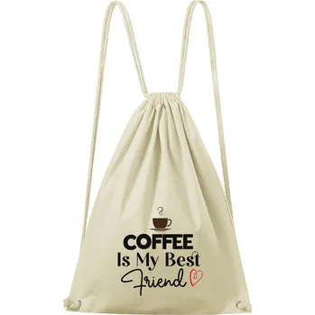 Městský batoh DOBRÝ TRIKO Bavlněný batoh Coffee is my friend Barva: Natural