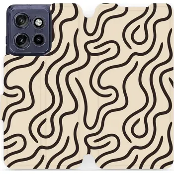 Pouzdro na mobilní telefon Mobiwear pro Motorola Edge 50 Neo béžová