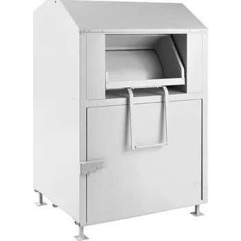 Popelnice Kontejner na textil, elektroodpad, kov – 1,5 m3 - bílá