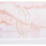 Lillian Vassago Zlaté náušnice kruhy 7 cm LLV31-GER018Y