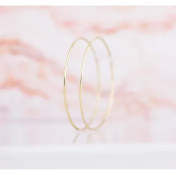 Náušnice Lillian Vassago Zlaté náušnice kruhy 7 cm LLV31-GER018Y