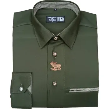 Pánská košile Pánská myslivecká košile s dlouhým ruk. 202107 LUKO: 48