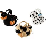 Plüschhund in Tasche