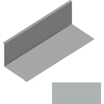 Střešní lemovaní Lemování ke zdi rovnoběžné s okapem RS250S-120 SP 25 RAL 9007 tmavě stříbrná