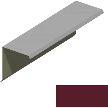 Ukončení pultové střechy RS312S-75 SP 25 2R036 vínová