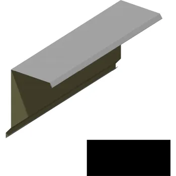 Ukončení pultové střechy RS360A-75 PU 50 MAX MN131 černá