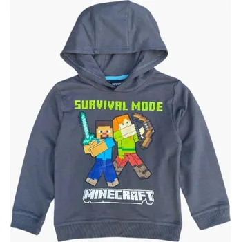 Chlapecká mikina OFICIÁLNÍ LICENCE Mikina MINECRAFT petrolejová, vel. 128