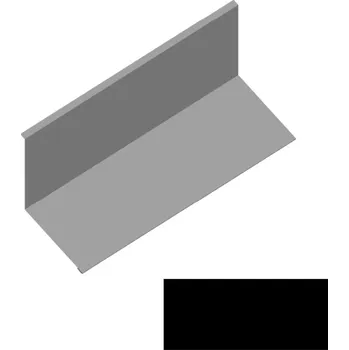 Střecha Lemování ke zdi rovnoběžné s okapem RS250S-135 PU&nbsp;50&nbsp;MAX MN131 černá