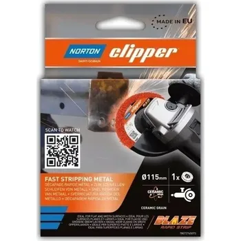 Brusný kotouč Kotouč brusný Norton Clipper Rapid Blaze 115×22 mm